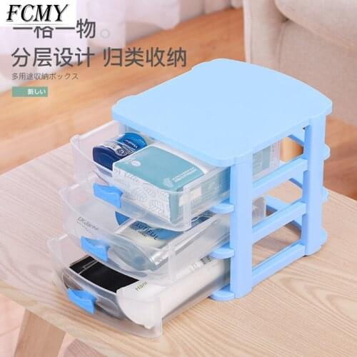 2021 New Small Storage Box Multi-layer Desk Finishing Cabinet Dormitory Storage Rack Drawer Type Desktop Kitchen Desk Organizer