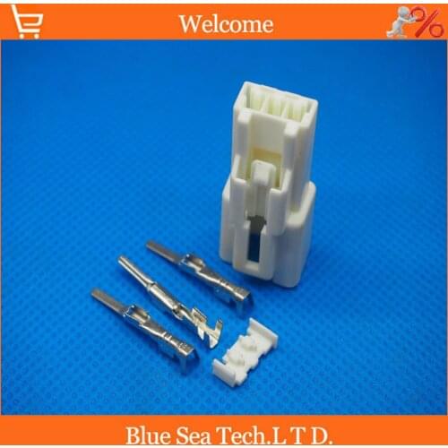 Sample, 5 PCS male white 3 Pin/way 2.2mm car connector,Auto Reading lamp Interface plug connector for car ect