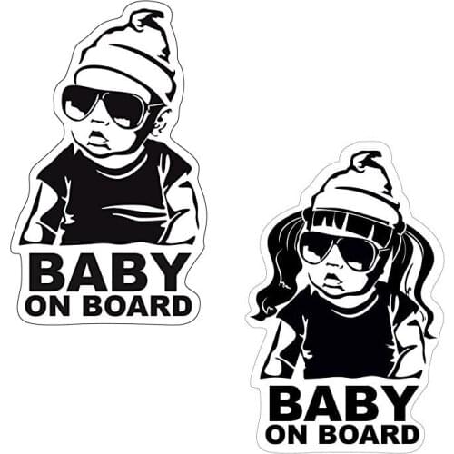 Personalized Hot PVC Baby on Board Car Sticker Decal Sunscreen Sunscreen for Motorcycle Off-road