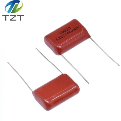 10PCS 630V105J 630V 1UF Pitch 20mm 105 1000NF CBB Polypropylene film capacitor
