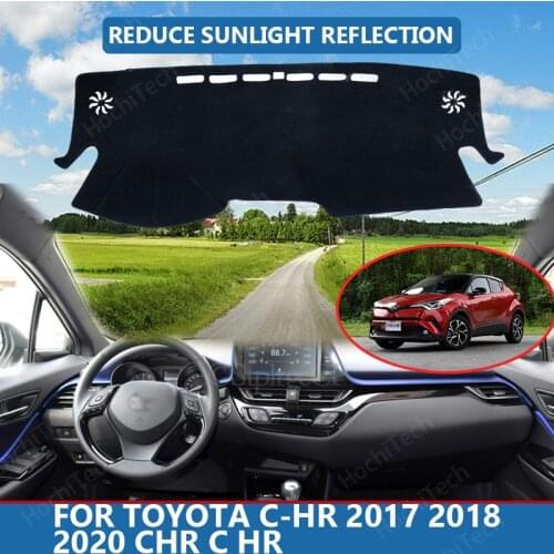 Right Hand Drive High Polyester Fiber Anti-UV Car Dashboard Cover Mat for Toyota C-HR 2017 2018 2020 CHR C HR Cover