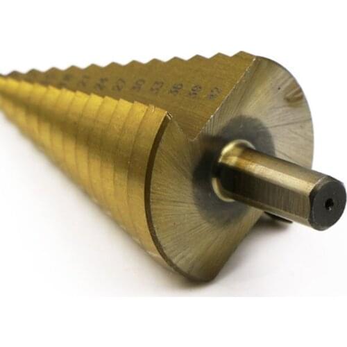 4-42mm HSS Titanium Coated Step Drill Bit Drilling Power Tool for Metal High Speed Steel Wood Hole Cutter Cone