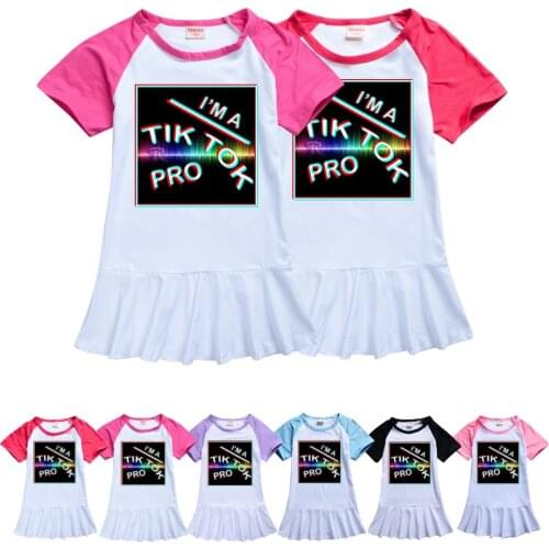 TIK TOK Girls Children Clothes Dress Girl Baby Dresses For Girls Kids Princess Infantis 2-10 years old