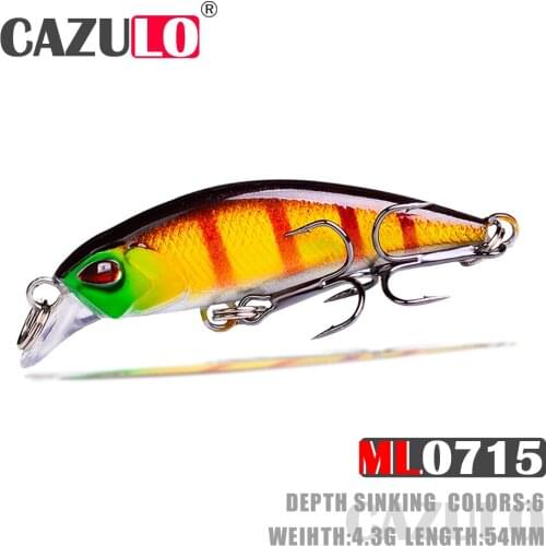 Sinking Minnow Fishing Lures Accesorios Isca Artificial Weights 4.3g 54mm De Pesca Wobblers Trolling Tackle For Pike Fish Leurre