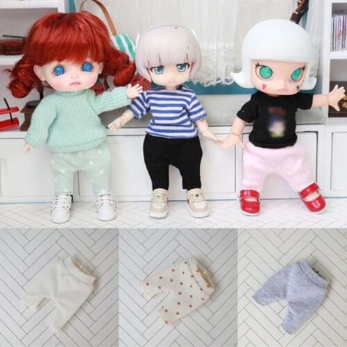 Ob11 baby clothes Molly Piccodo Body9 GSC Clay hand made cotton stretch pants doll clothes