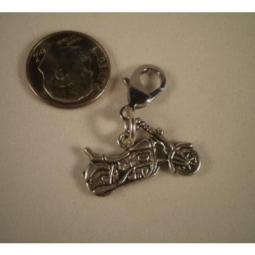 Vintage Silvers Motorcycle lobster Clasp Clip Pendants For Jewelry Making Findings Bracelets Crafts Handmade Gifts Hot Z2309