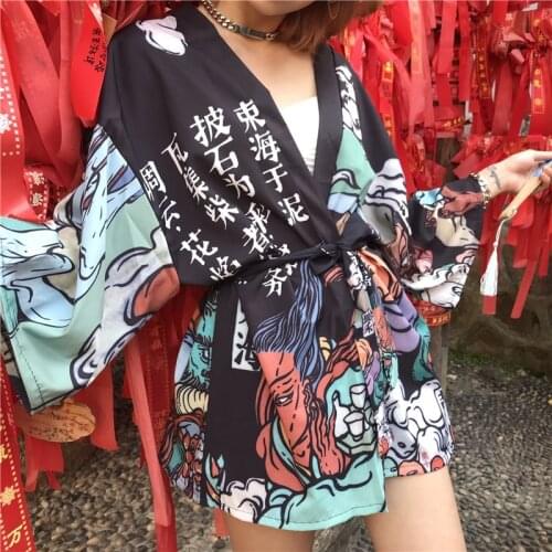 Japanese Kimono Yukata Kimono Cardigan Fashion Blouse Women 2019 Kimono Cardigan Haori Traditional Kimonos Obi Shirt