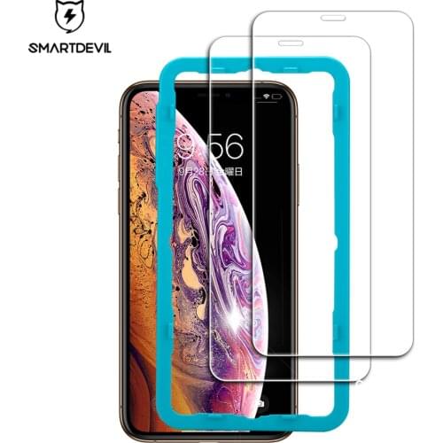 SmartDevil screen protector for iphone X Xs Max Xr 2.5D Curved Tempered Glass for iphone 6 6s Plus 7 Plus 8Plus Screen Protector