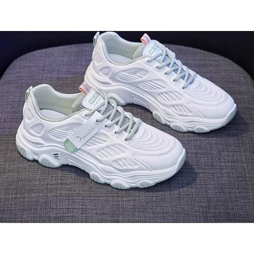 2021 Spring Summer New Women Sneakers Girl Fashion Hollow Out Casual Sport Running Shoes Breathable Air Mesh Trainers 2 Colors