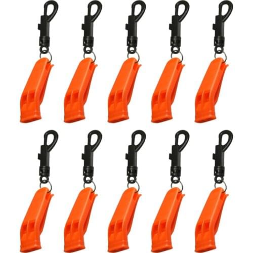 Plastic Outdoor Camping Whistle Emergency Sports Survival Whistle with Clip