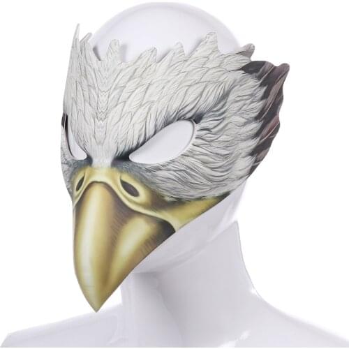 1PC Eagle Mask EVA Masquerade Masks Full Face Eagle Cosplay Headwear Halloween Party Mask Props