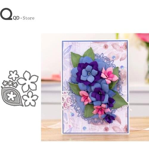2021 New Flower Cutting Dies Stamps Dies Scrapbooking Mold Cut Handmade Tools DIY Greeting Card Craft Decoration Metal Cutting