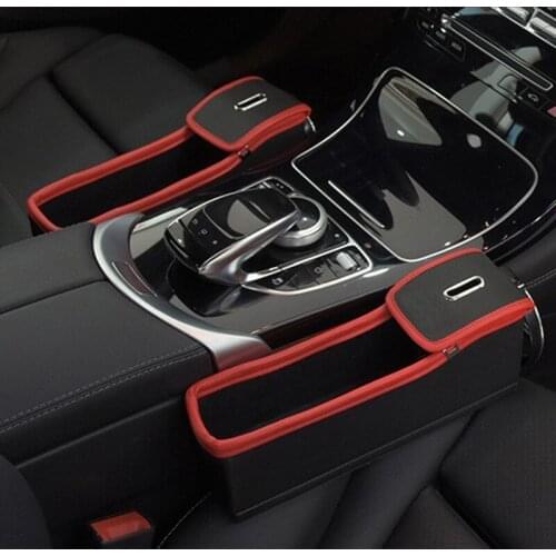 Car seat gap storage bag PU pocket shape for Porsche Cayenne Macan Macan S Panamera Cayman Carrera Porsche911 918 Boxster