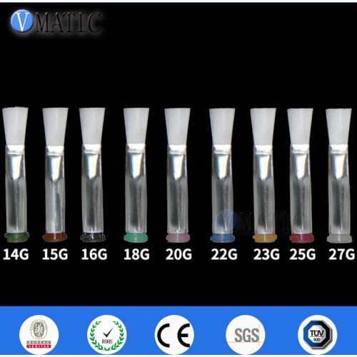 Free Shipping 14G-27G Dispensing Needle Brush Double Screw Thread Needles Efd Soft Brush Needle Flat 6mm Mouth Dispenser Needle