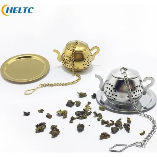 Tea Ball Teesieb Tea Strainer Herbal Filter Stainless Steel Teapot Shape Tea Infuser Spice Flower Kitchen Teaware Accessories