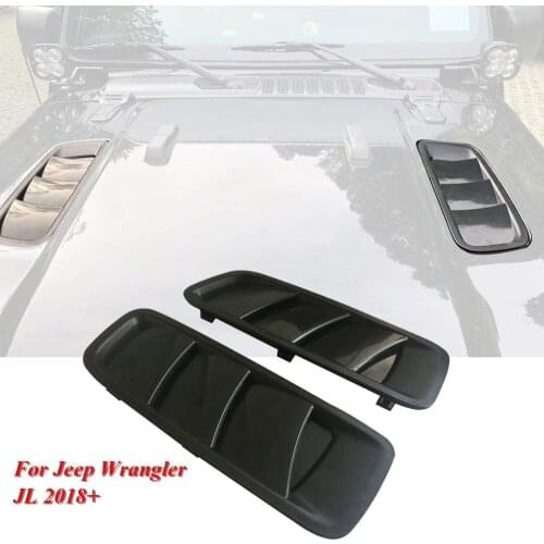 2Pcs Hood Vent Air Outlet Decorative Covers Fit for Jeep Wrangler JL 2018