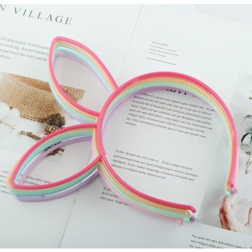 12pcs/lot Girls Hairband Children Party Headband Hair Bows Head Hoop Kid Spring Headwear Rabbit Ear Hairbands Birthday Gift Set
