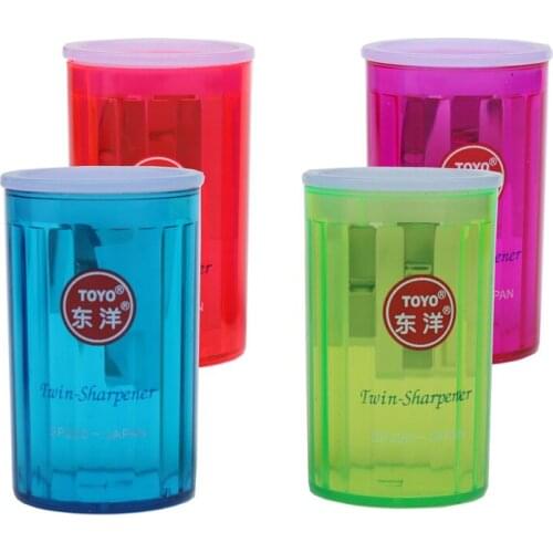 Long and short barrel shaped pencil sharpener two holes special mechanical pencil makeup pencil and pencil free shipping