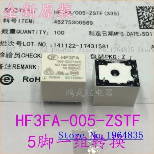 HF3FA-005-ZSTF 5VDC 10A