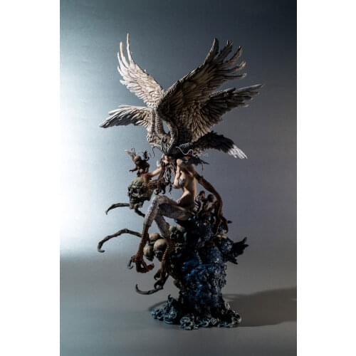 Garage Kit hand do resin people die.it evil Devil Man temple demon bird die.it okada version