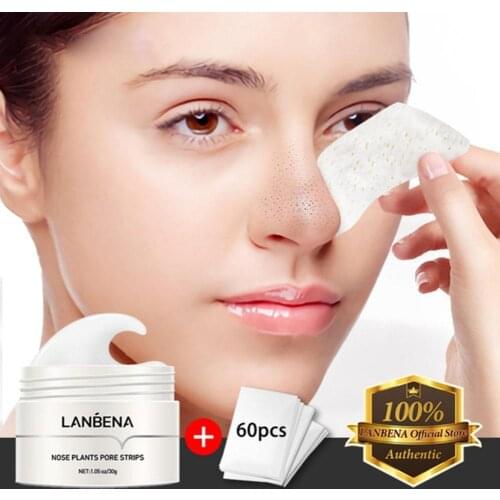 LANBENA Blackhead Remover Nose Deep Cleansing Pore Skin Peeling Care Tearing Mask Acne Acne Mask Black Treatment Remove H7I4