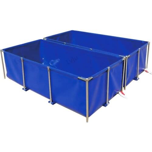 Lvju Above Ground Goldfish Pond Outdoor Rectangle Fish Tank Backyard Koi Fish Pond For Sale