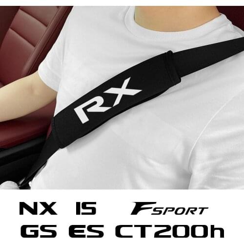 Car Seat Belt Shoulder Cover Pad For Lexus RX 300 330 NX FSport IS 300h 250 ES CT200h GS LS LX UX 200 GX 460 Auto Accessories