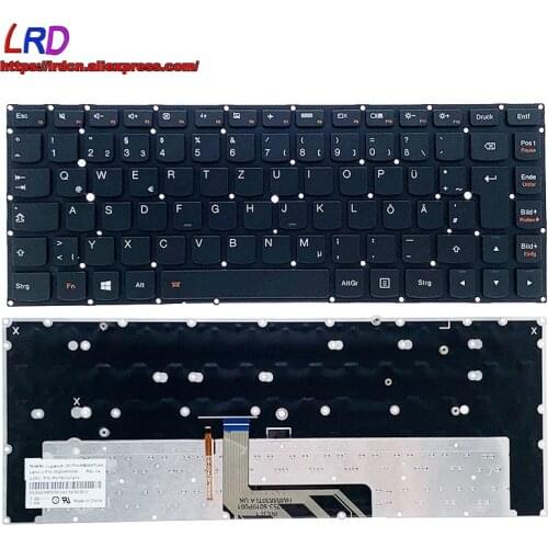 New Original DE German Backlit Keyboard for Lenovo Yoga 900-13ISK Laptop SN20H55958
