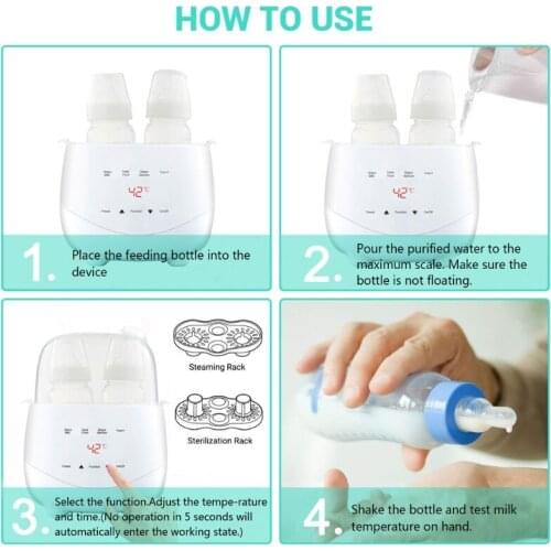 Milk Bottle Warmer Sterilizer Heater Intelligent Thermostat Baby Bottle Warmers P31B