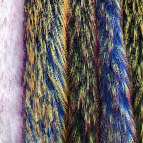 New product spot imitation raccoon fur fox fur autumn and winter down jacket fur collar hat strip imitation fur plush fabric