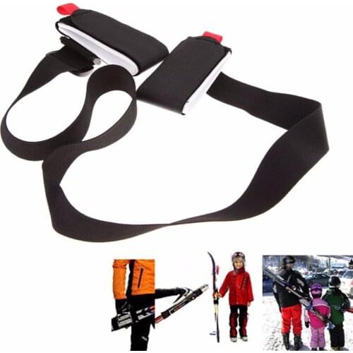 Adjustable Skiing Pole Shoulder Hand Carrier Lash Handle Straps Porter Hook Loop Protecting Ski Handle Skiing Equipment