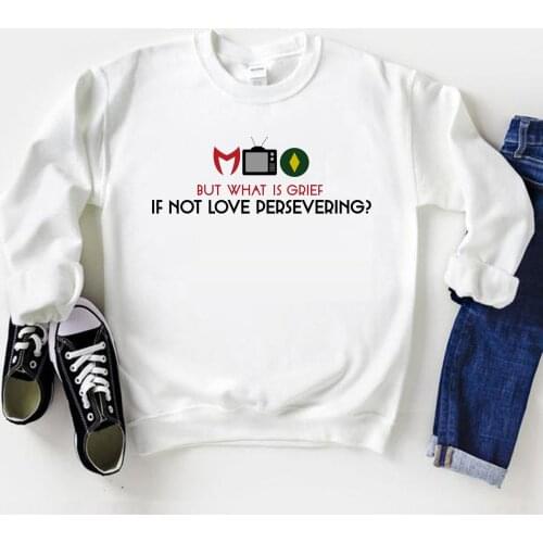 WandaVision Grief Persevering Sweatshirt Wanda Vision Classic TV Retro Hoodies Wanda Maximoff Sweatshirts