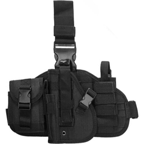 Tactical Leg Holster Glock Airsoft Pistol Gun Drop Leg Holster Pouch Adjustable Magic Strap Holster For Universal Gun Mag Pouch