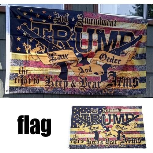 Trump 2nd Amendment Flag 90x150cm Breeze Flag Garden Banner Home Farmhouse Yard Decor A1