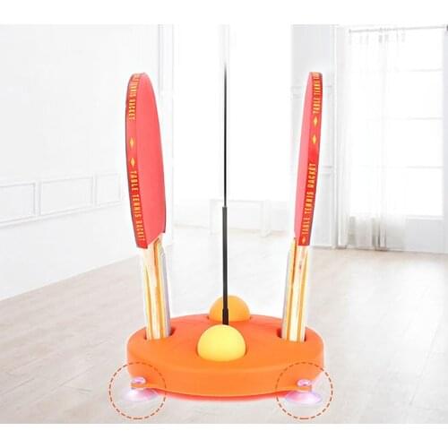Table Tennis Trainer PingPong Practice Wood Racket Kid Adult Fitness Game Elastic Soft Shaft Training Equipment Family Toys New