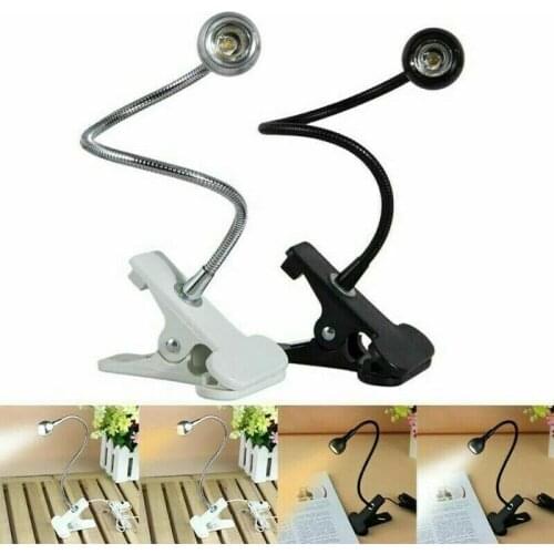 Usb Flexible Reading LED Light Clip-on Beside Bed Desk Table Bright Lamp
