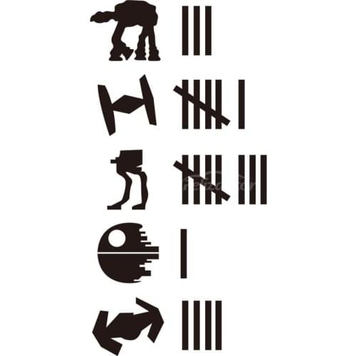 12x6cm Keeping Score Car Vinyl Sticker Decor Hit Accident Count Humour Joke Truck Traffic Hot Selling ZP062