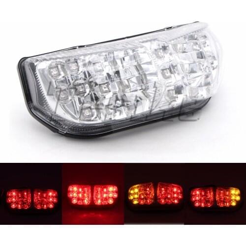 LED motorcycle taillight For YAMAHA FZ1 FZ8 2006 2007 2008 2009 2010 2011 2012 Diesel Chrome Brake Turn Signals Integrated