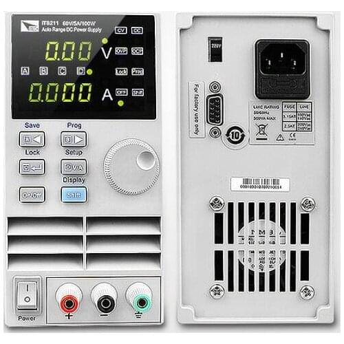High Resolution 1mV/1mA DC Electronic Load 0-60V/30A/150W AC110-220V IT8211