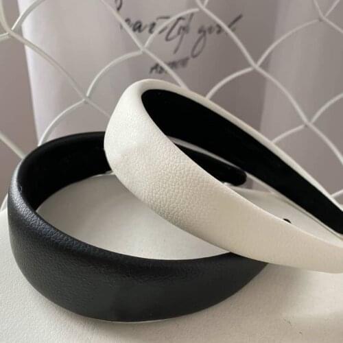 Women Headbands Simple Solid Trendy South Korea Wide Edge Hair Hoop For Female Trendy 2021