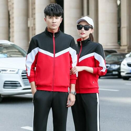 Women Men Tracksuit Sportswear Spring Autumn Loose Jacket Running Jogging Outfit Fitness Leisure Set Sport Suit Sweatshirt+pant