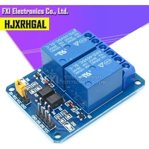 1PCS 5V 2 Channel Relay Module Shield for Arduino ARM PIC AVR DSP Electronic 2-way relay module