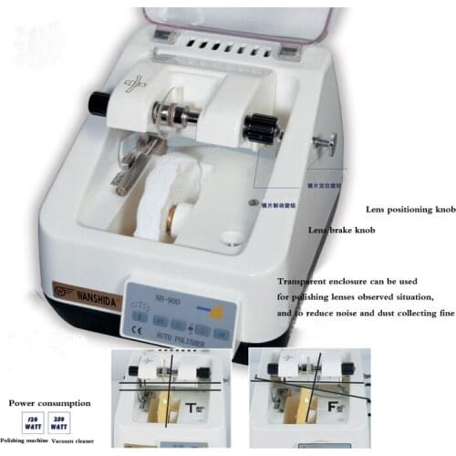 1pc NH-900 automatic polishing machine Lens polishing machine optical for CR-39 lens Glass lens and AC/PC lens