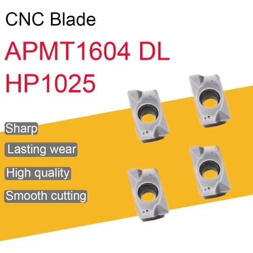 10PCS APMT1604 DL HP1025 Carbide Inserts APMT16 Milling Blade CNC Lathe Turning Tool Machine Accessories
