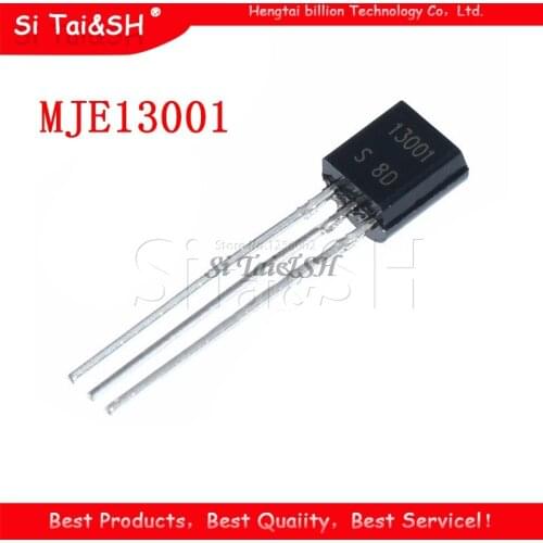 100PCS MJE13001 TO-92 13001 TO92 E13001 new triode transistor