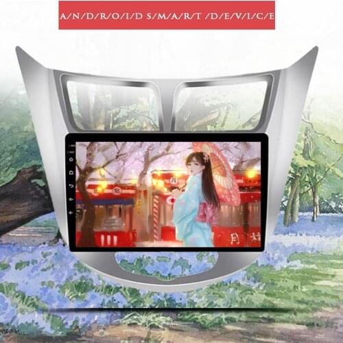 2 din Android 10.0 6+128G car dvd for hyundai solaris accent verna 2011 2013 2014 2015 car radio gps navigation stereo Head Unit