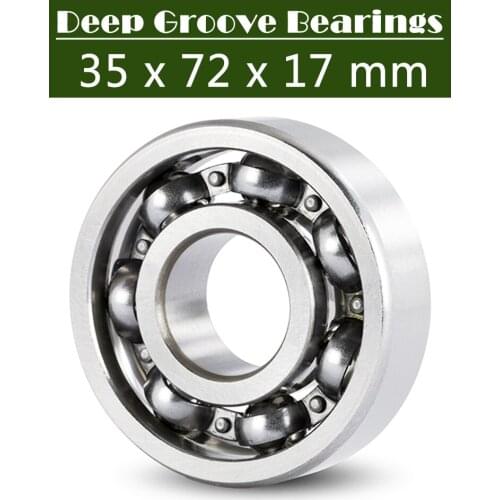 6207 Bearing 35*72*17 mm ABEC-3 P6 ( 1 PC ) For Motorcycles Engine Crankshaft 6207 OPEN Ball Bearings Without Grease
