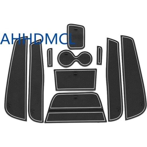 AHHDMCL Non-Slip Car Door Gate Slot Mats Cup Armrest Storage Pad Mat For Captur