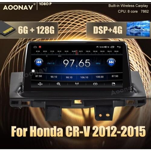 128G 2 din Android car radio For Honda CR-V CRV 2012-2015 car GPS navigation DvD player multimedia Stereo receiver Head Unit