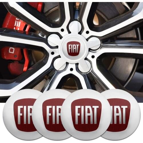 Car Accessories Tire Wheel Center Hub Cap Rim Covers Stickers Decal For Fiat Viaggio Abarth Punto 124 125 500 Panda Bravo Goods
